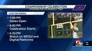 Here's everything you need to know about the LSU Championship Celebration