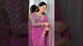 mirror work viral pink saree for wedding | Rohit fashion club