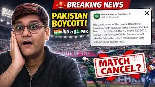 INDIA VS PAKISTAN MATCH CANCEL!  PAKISTAN BOYCOTT MATCH AGAINST INDIA IN T20 WORLD CUP❌ #t20worldcup