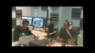Ieisha Shelton interviewing rapper Krash Diesel on K Roo Radio