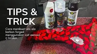 CARA BUAT ALA ALA CARBON FORGED DENGAN MENGGUNAKAN CAT AEROSOL RJ LONDON ‼️