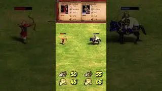 Elite Rattan Archer vs Elite Mangudai (AoE2) #Shorts