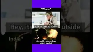 Winter Is Coming 😂❄️ | North India Funny Memes & Reactions You Can&rsquo;t Miss! | #shorts #viral #funny