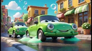 Rainbow Car Wash &ndash; Guess Which Color Shines Best | Fun Color Song for Kids | Vehicle Rhyme