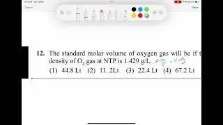 The standard molar volume of oxygen gas will be of density of O2 gas at NTP is 1.429glL