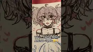 || They&rsquo;re so smooth! || NOT sponsored btw || #art #artist #drawing #penart #pendrawing #