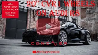 20'' CVR1 CONCAVER WHEELS ON AUDI R8