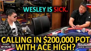 Уэсли проводит БЕЗУМНЫЙ ОЛЛ-БЛЕФ, но... @HustlerCasinoLive