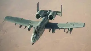 A-10 as viewed from KC-135 while refueling during &ldquo;show of presence&rdquo; mission over USCENTCOM AOR