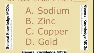 The most reactive metal is ____.