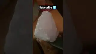 flashlight on/off!! Glassy transparent Quartz!! #subscribe #shorts #like #stone #quartz