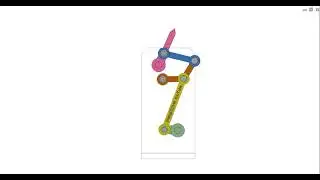 Linkage for 180 deg. oscillation 1a