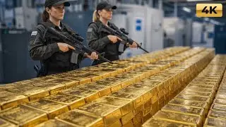 Inside the 24K Gold Factory | How Raw Ore Becomes Pure Gold Bars