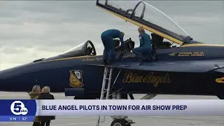 Blue Angel pilots in town for Cleveland Air Show prep