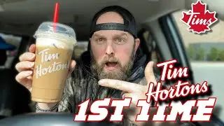 Trying Tim Hortons Coffee for the first time | First Tennessee Location