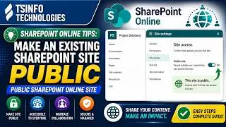 Как сделать сайт SharePoint Online общедоступным | Создайте сайт SharePoint как публичный сайт