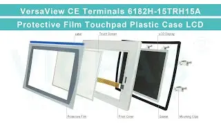 Allen Bradley 6182H-15TRH15A Protective Film HMI Panel Glass LCD Display Screen Outer Casing Repair