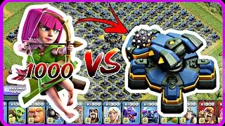1000 Archers VS Scatter Shot Full Base Attack Townhall 17|#coc #clashofclans