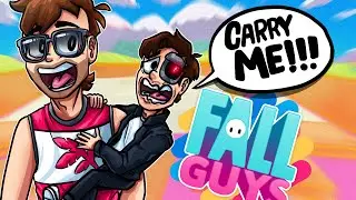Terroriser Gets Carried Again! - Fall Guys Scrapyard Stumble Funny Moments