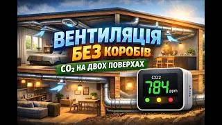 Розподіл тепла і CO₂ у будинку БЕЗ повітропроводів