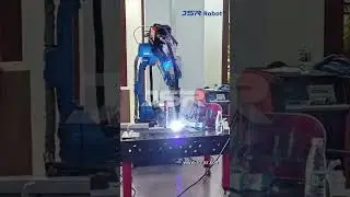 Industrial automatic robot welding metal samples proofing welding