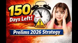 150 Days Left For Prelims 2026 | Strategy And Motivation for Serious Aspirants.