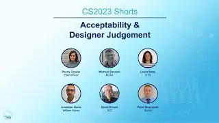 CS2023 - Shorts: Acceptability & Designer Judgement