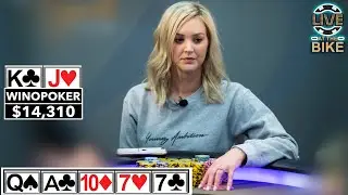 BIGGEST POT EVER for WinoPoker &spades; Live at the Bike!