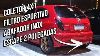 CELTA com ESCAPE ESPORTIVO (RONCO ANIMAL+BURNOUT+TÚNEL)