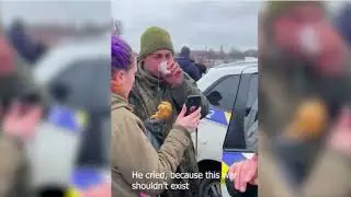 Real War Footage: Russian Army Person Surrenders - Talks to Mom