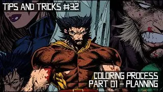 Comic Book Coloring Tips and Tricks Episode 32: Coloring Process Part 01 - Planning