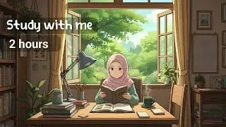 STUDY WITH ME 2 HOURS | No Music, Bird Sounds | 50/10 Pomodoro