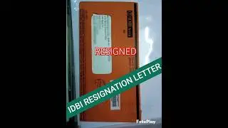 Finally Resigned from IDBI Bank ||#idbiexecutive #idbi #resignationletter #banker #motivation