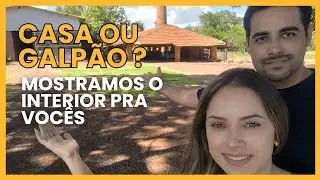 Mostramos nossa casa na chácara