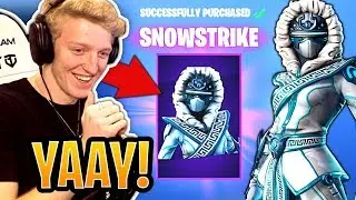 Tfue BUYS & Reacts to *NEW* Snowstrike Skin & Frozen Gear Bundle! - Fortnite Moments