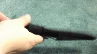 DAX Industries Fixed Blade Survival Knife With Magnesium Fire Starter, 4 Inch Full Tang Blade, Stain
