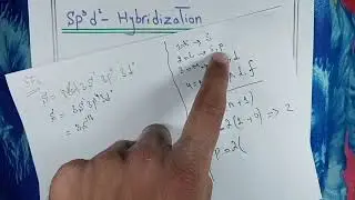 sp`3d`2 Hybridization  || Easy Method to Understand  ||   Lec#13(E)     Urdu \ Hindi