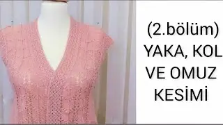 AJURLU KAHVE ÇEKİRDEKLİ YELEK MODELİ (2.BÖLÜM) #yelek #yelekmodelleri #ikişişörgü #crochet #knitting