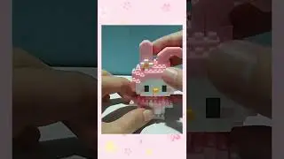 ‼️ PINK RABBIT ‼️ My Melody Bricks Tutorial 🐰 #bricks #lego #bricksindonesia #sanrio #nanoblock