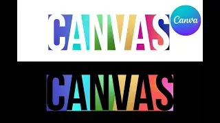 How to Create a Multicolor Text Effect in Canva | Easy Tutorial