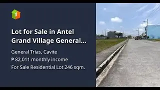 Lot for Sale in Antel Grand Village General Trias Cavite