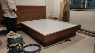queen bed 5&times;6 with hydraulic cylinder                  plywood material