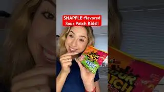 SNAPPLE-flavored Sour Patch Kids!! 🥹 #shorts #sourpatchkids #candy