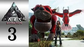Ark Extinction - SNOWY OWL TAME | GACHA TAME #3 (Multiplayer)