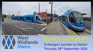 West Midlands Metro: Wolverhampton station extension on Thursday 28th September 2023