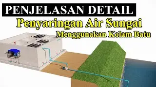 CARA MEMBUAT PENYARINGAN AIR SUNGAI SEDERHANA MENGGUNAKAN KOLAM BATU