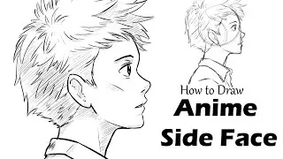 How to Draw Anime Side Face, Draw Anime Boy