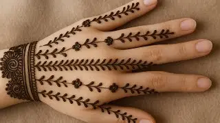Simple Mehendi Design// Mehendi Lagane Ka Asaan Tarika//Very Very Easy mehndi//Zoya'smehendisilaiart