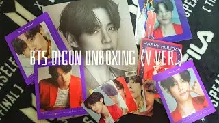 방탄소년단 디아이콘 뷔 버젼 언박싱 🐯 BTS DICON UNBOXING (V ver.) 무려 240 페이지? 5가지 부록