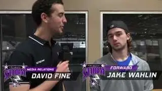 Jake Wahlin describes linemates Nico Sturm and Carson Meyer